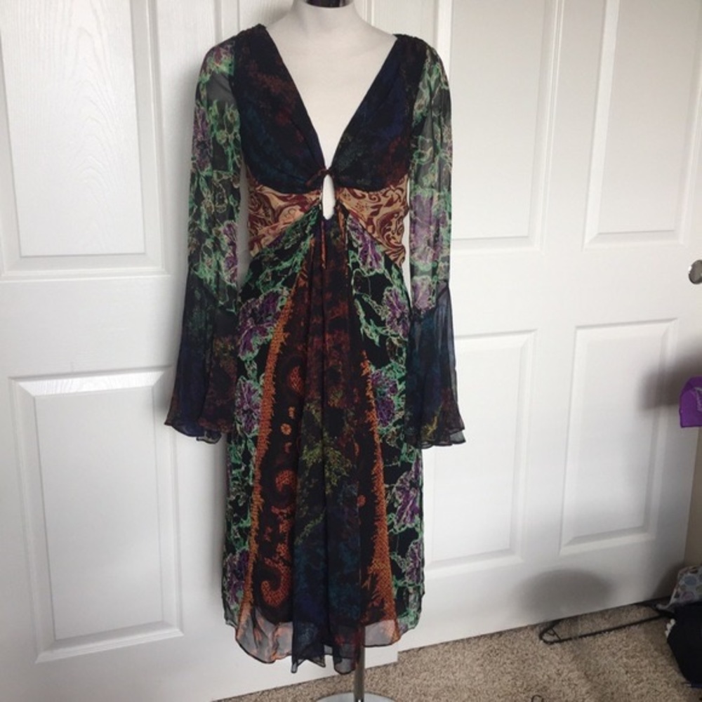 ISO DIANE VON FURSTENBERG Dionise Abstract Silk Dress size 6 or 8